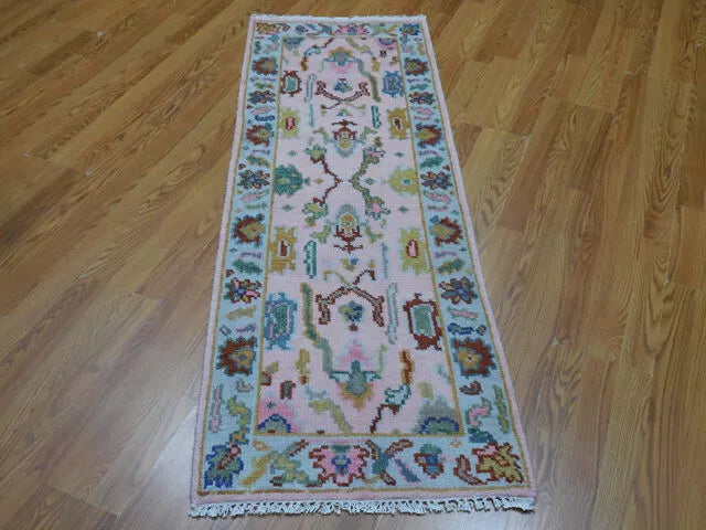 5.9' x 2' Turkish Oushak Bohemian Contemporary Hand Knotted Runner / Rug BR442