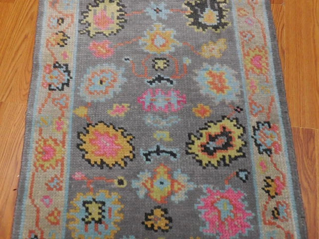 2’ x 3’ Ft. Contemporary Turkish Oushak Bohemian Hand Knotted Wool Small Area Rug - BR2662