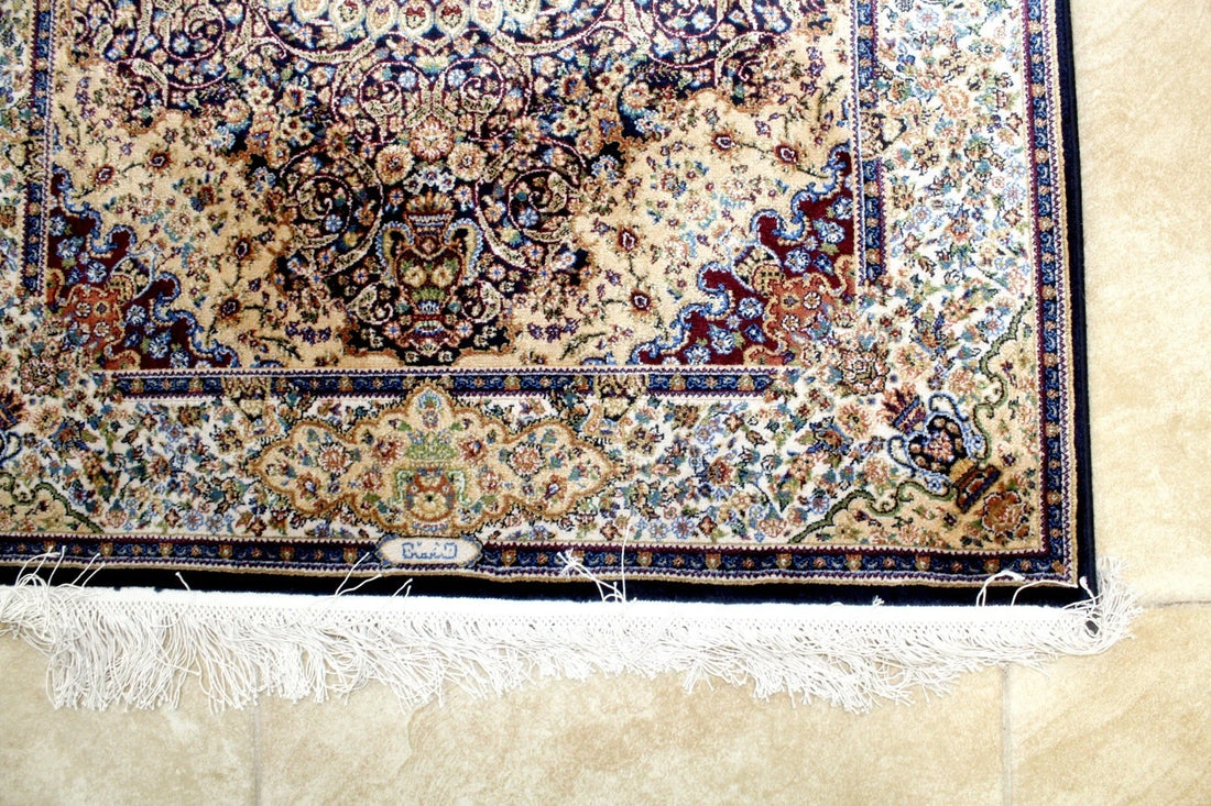 4'X3' Ft. Spectacular New 1200KPSI Hi Quality Silk Nainn Design Turkish Area Rug- BR2703