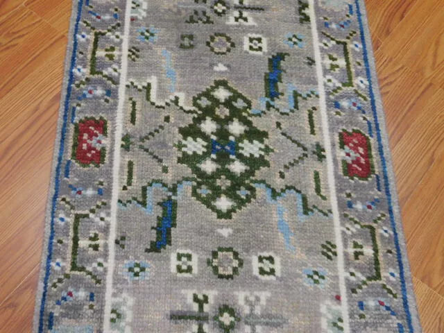 2' x 3' Ft. Turkish Bohemian Oushak Contemporary Hand Knotted Wool Rug - BR464