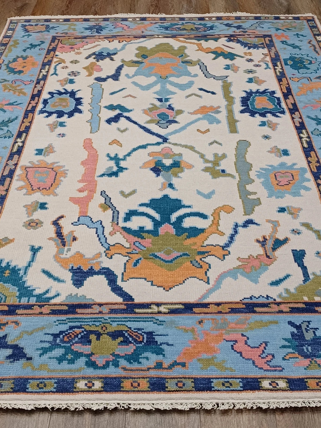 6' x 9' Ft. Contemporary Turkish Oushak Bohemian Hand Knotted Wool Rug - BR2639