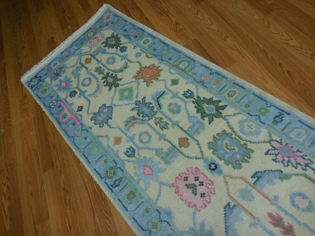 2.7’ x 8' Ft. Contemporary Turkish Oushak Bohemian Hand Knotted Wool Runner - BR2575