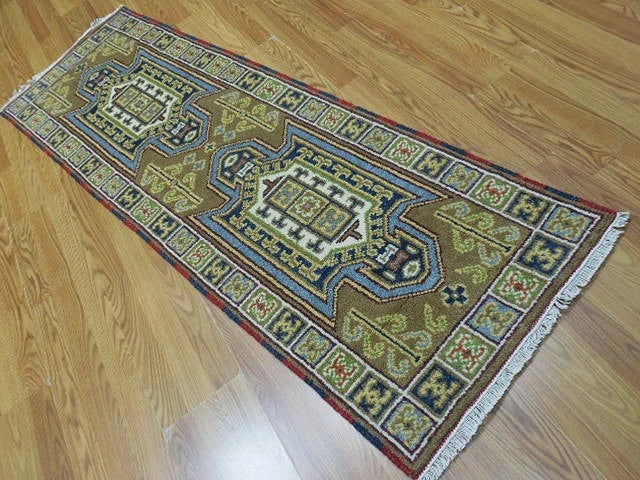 2.1’ x 6.8' Ft. Contemporary Turkish Oushak Bohemian Hand Knotted Wool Runner / Rug - BR3019