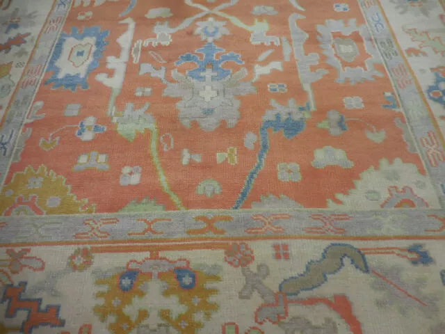 10' x 8' Turkish Bohemian Oushak / Ushak Contemporary Hand Knotted Area Rug - BR457