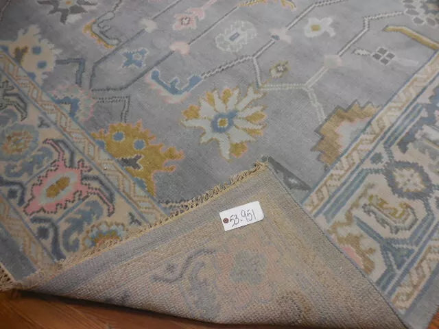 10' x 8' Turkish Bohemian Oushak / Ushak Contemporary Hand Knotted Area Rug - BR458