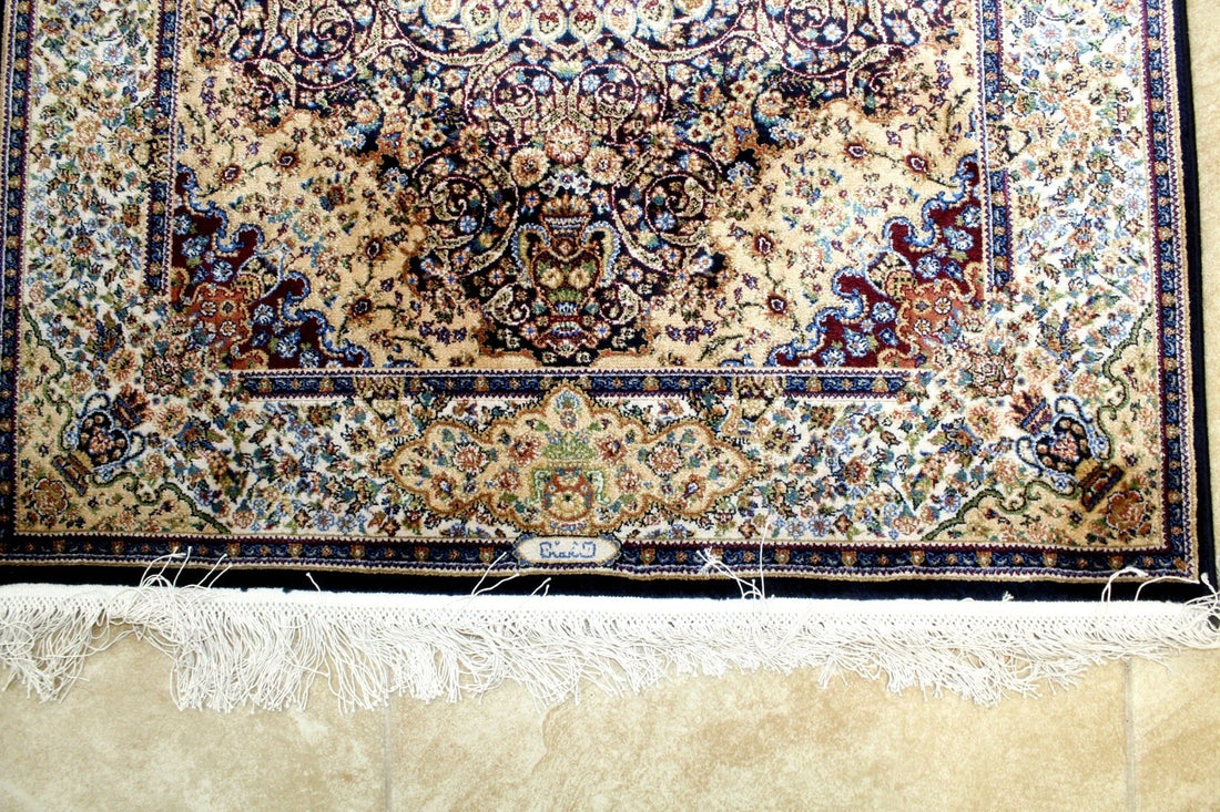 4'X3' Ft. Spectacular New 1200KPSI Hi Quality Silk Nainn Design Turkish Area Rug- BR2703