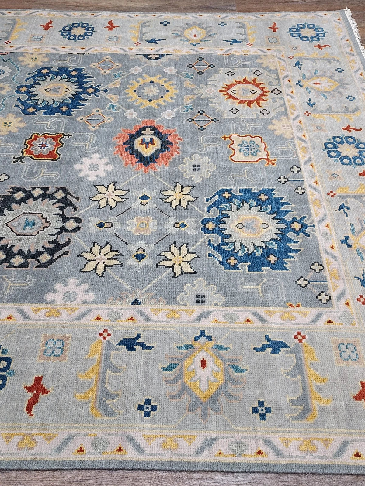 8' x 10' Ft. Contemporary Turkish Oushak Bohemian Hand Knotted Wool Rug - BR3076