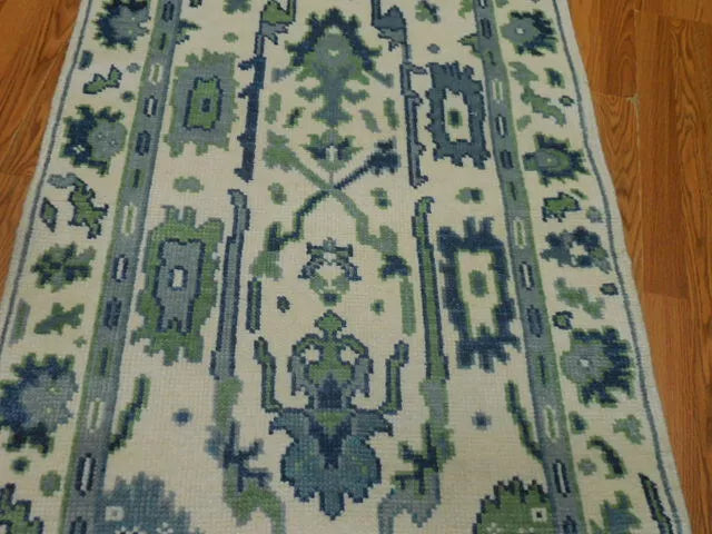 3' x 5' Ft. Turkish Bohemian Oushak Contemporary Hand Knotted Wool Rug - BR471