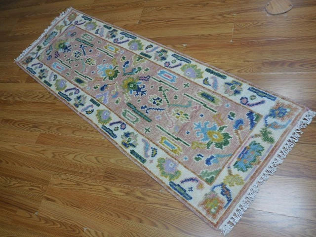 2' x 6' Ft. Contemporary Turkish Bohemian Oushak Hand Knotted Wool Runner / Rug - BR3067