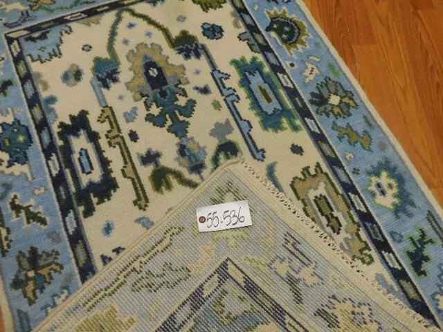 3' x 5.2' Ft. Turkish Bohemian Oushak Contemporary Hand Knotted Wool Rug - BR467