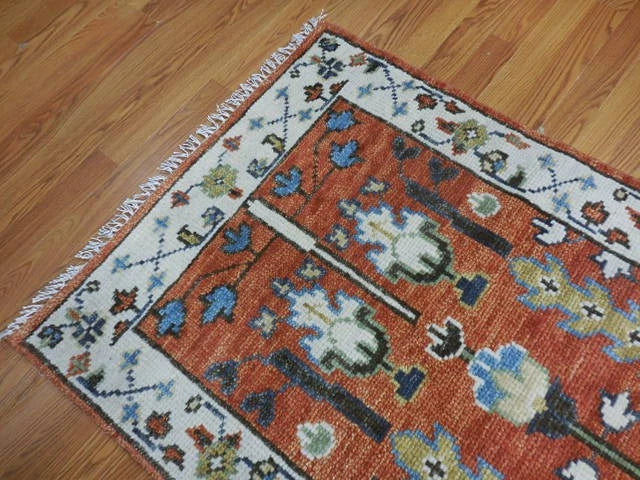3' x 5' Ft. Contemporary Turkish Oushak Bohemian Hand Knotted Wool Runner - BR3087