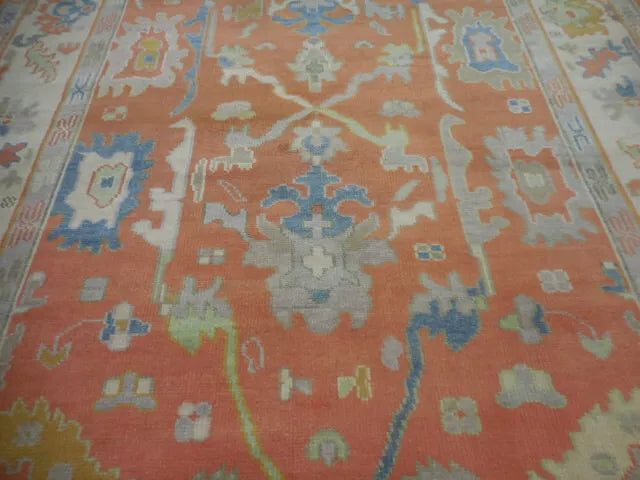 10' x 8' Turkish Bohemian Oushak / Ushak Contemporary Hand Knotted Area Rug - BR457