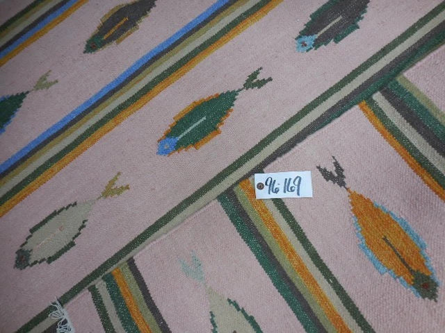 4' x 6' Ft. Fun Colorful Fish Design Turkish Oushak Hand Knotted Wool Area Rug – BR2657