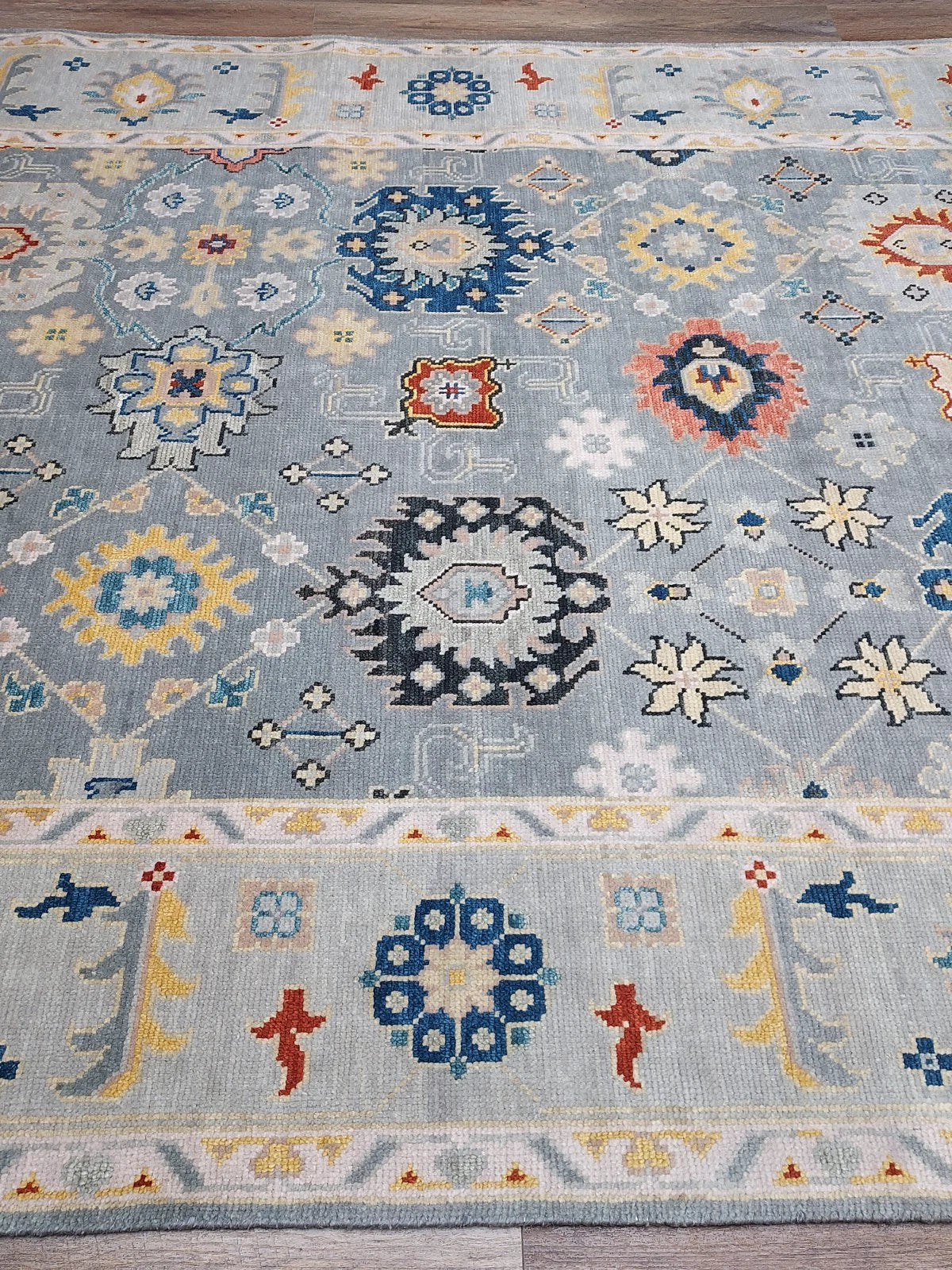 8' x 10' Ft. Contemporary Turkish Oushak Bohemian Hand Knotted Wool Rug - BR3076
