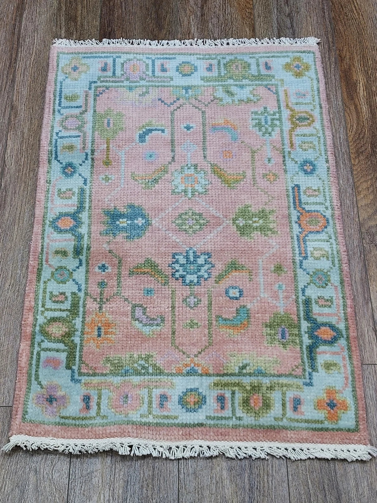 2’ x 3’ Ft. Contemporary Turkish Oushak Bohemian Hand Knotted Wool Small Area Rug - BR2651