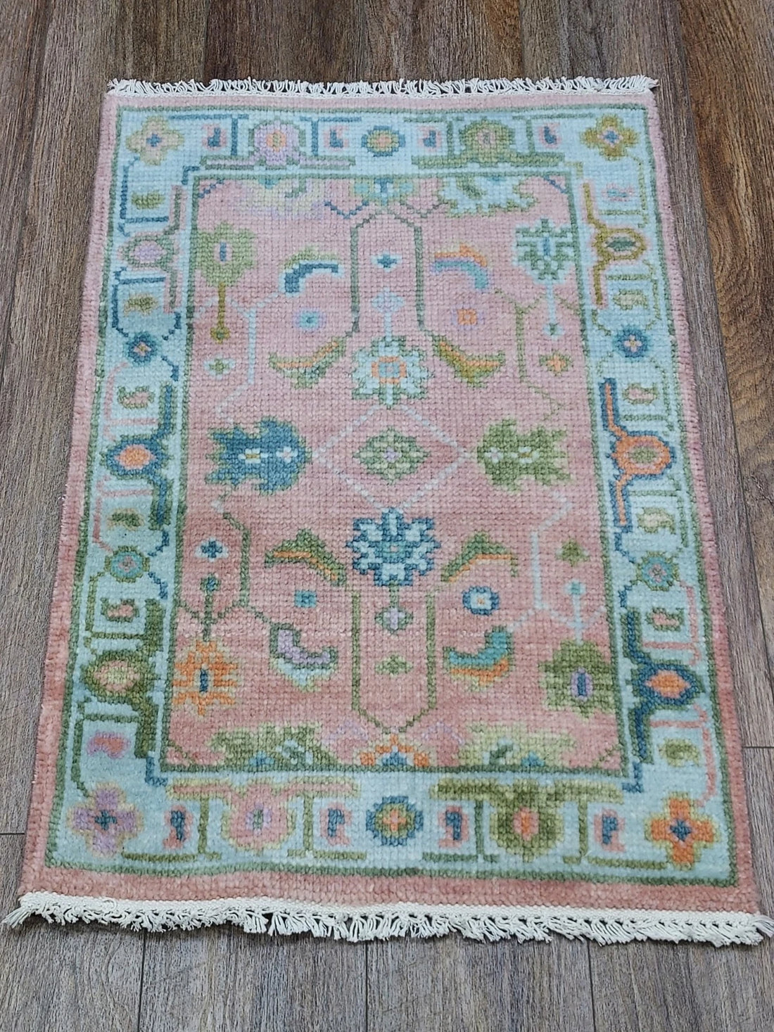 2’ x 3’ Ft. Contemporary Turkish Oushak Bohemian Hand Knotted Wool Small Area Rug - BR2651