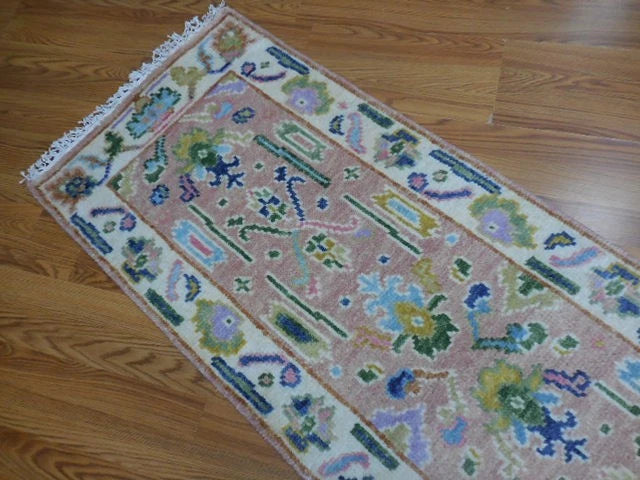 2' x 6' Ft. Contemporary Turkish Bohemian Oushak Hand Knotted Wool Runner / Rug - BR3067