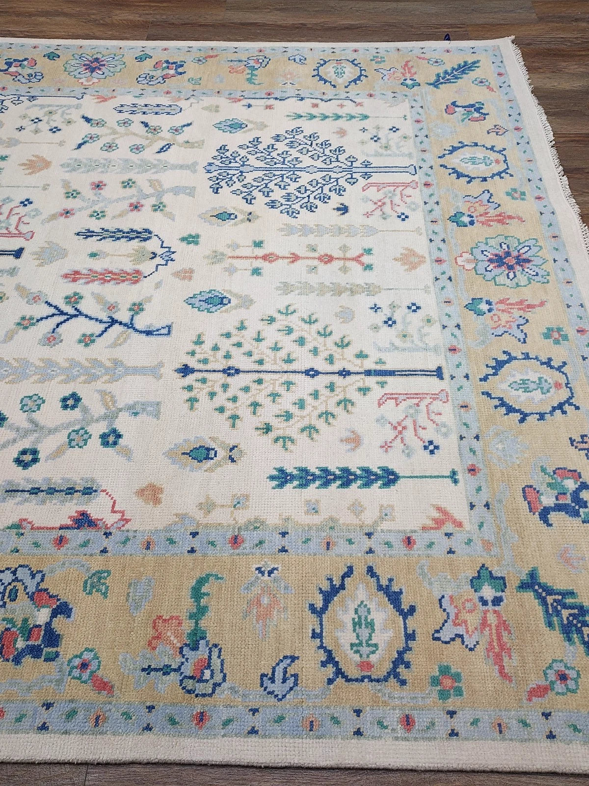 8' x 10' Ft. Turkish Bohemian Oushak Contemporary Hand Knotted Wool Rug - BR2511