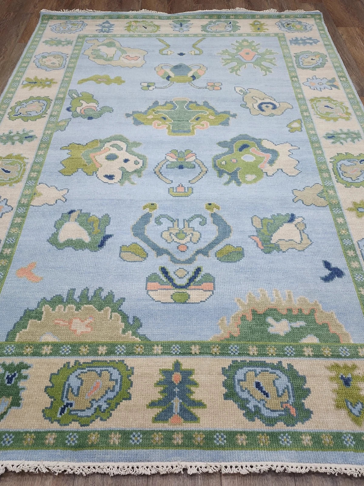 6' x 9' Ft. Contemporary Turkish Oushak Bohemian Hand Knotted Wool Rug - BR2637