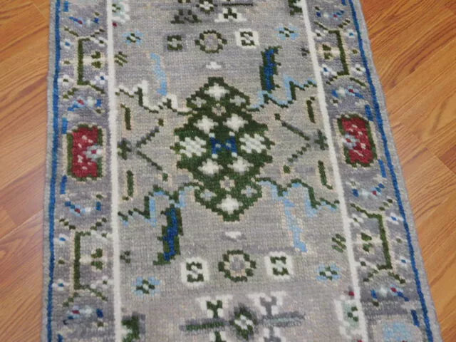 2' x 3' Ft. Turkish Bohemian Oushak Contemporary Hand Knotted Wool Rug - BR459