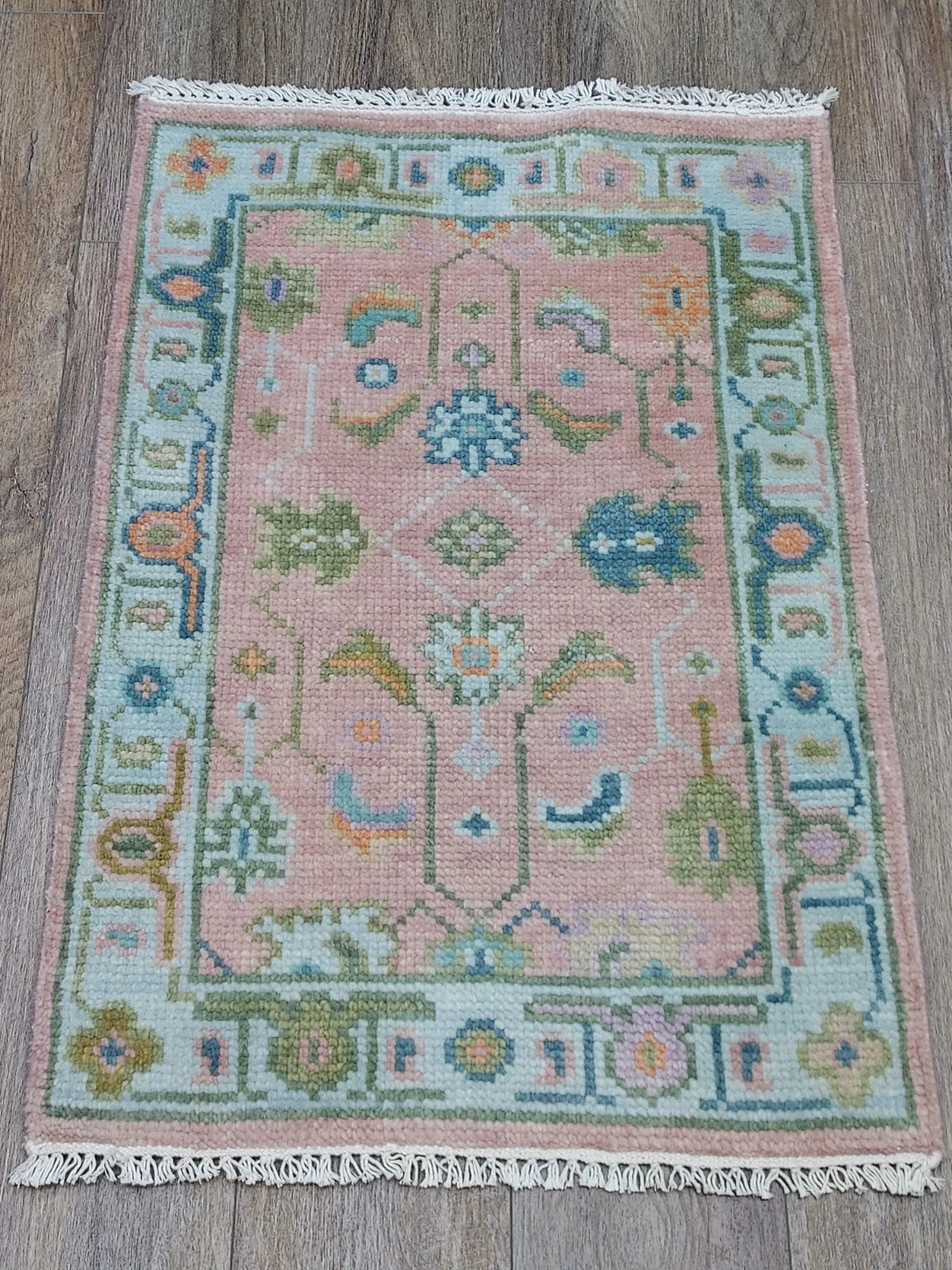 2’ x 3’ Ft. Contemporary Turkish Oushak Bohemian Hand Knotted Wool Small Area Rug - BR2651