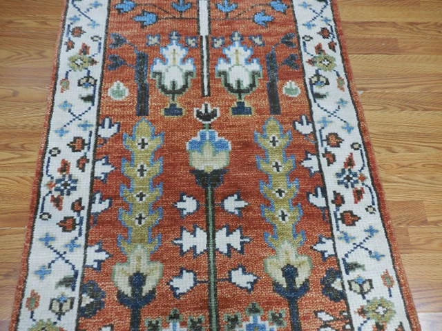 3' x 5' Ft. Contemporary Turkish Oushak Bohemian Hand Knotted Wool Runner - BR3087