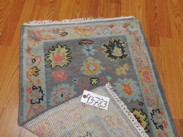 2’ x 3’ Ft. Contemporary Turkish Oushak Bohemian Hand Knotted Wool Small Area Rug - BR2662