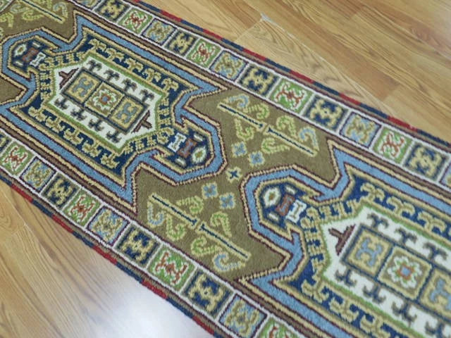 2.1’ x 6.8' Ft. Contemporary Turkish Oushak Bohemian Hand Knotted Wool Runner / Rug - BR3019