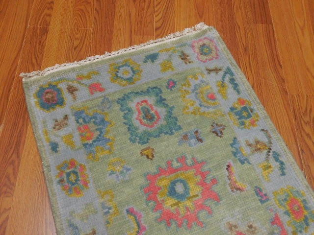2’ x 3’ Ft. Contemporary Turkish Oushak Bohemian Hand Knotted Wool Small Area Rug - BR2670