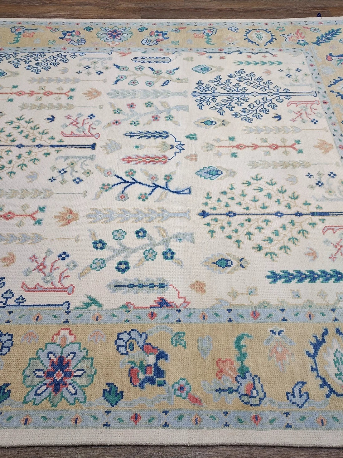 8' x 10' Ft. Turkish Bohemian Oushak Contemporary Hand Knotted Wool Rug - BR2511