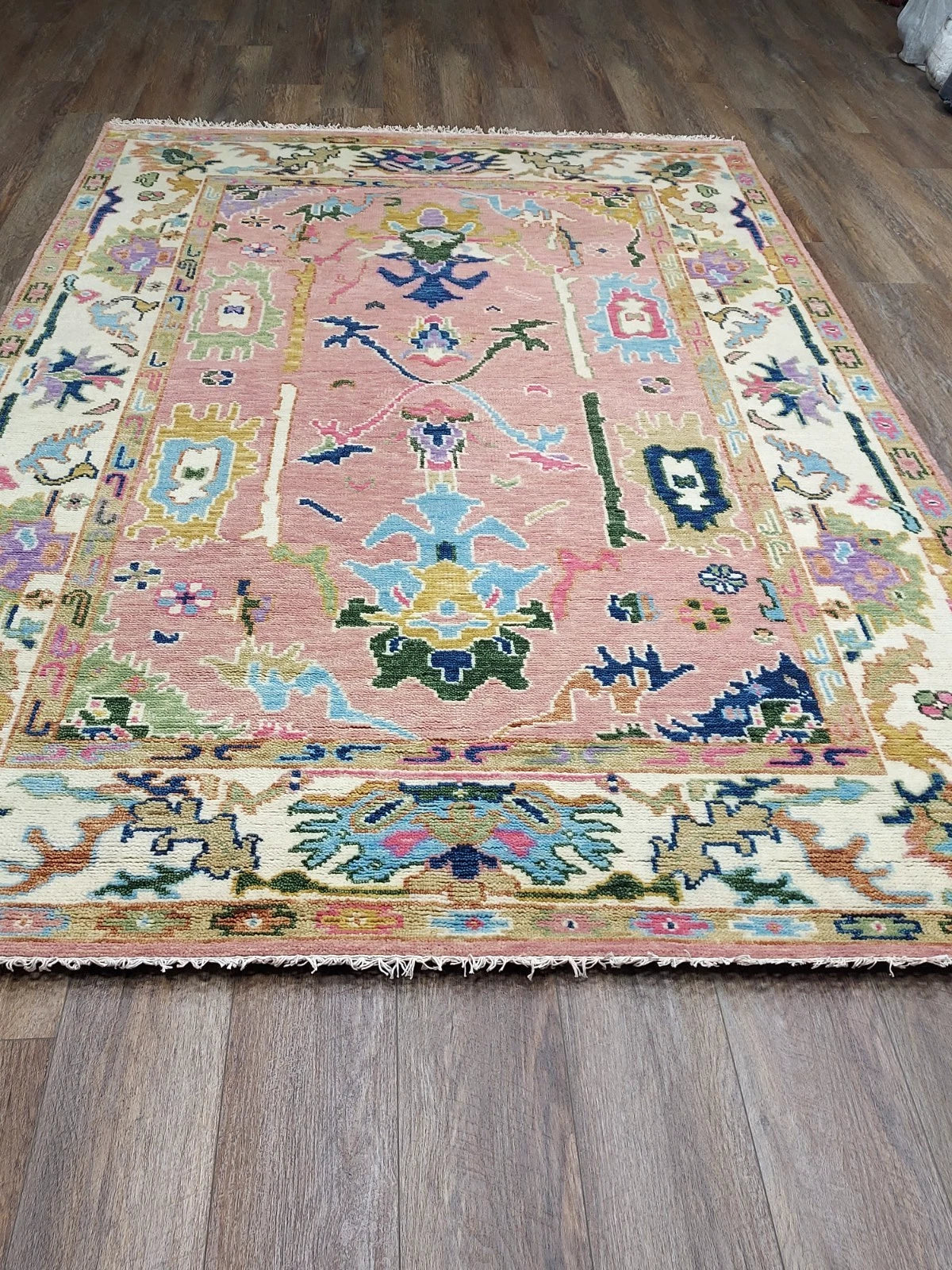 6' x 9' Ft. Contemporary Turkish Oushak Bohemian Hand Knotted Wool Rug - BR2705