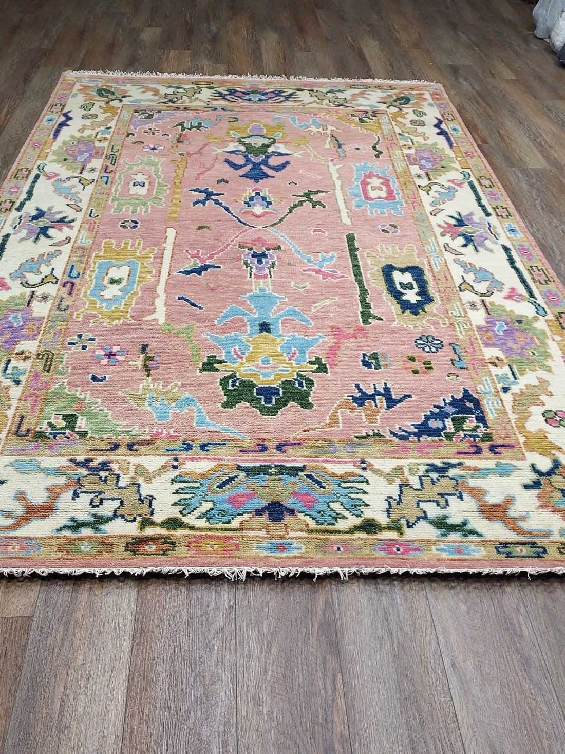 6' x 9' Ft. Contemporary Turkish Oushak Bohemian Hand Knotted Wool Rug - BR2705