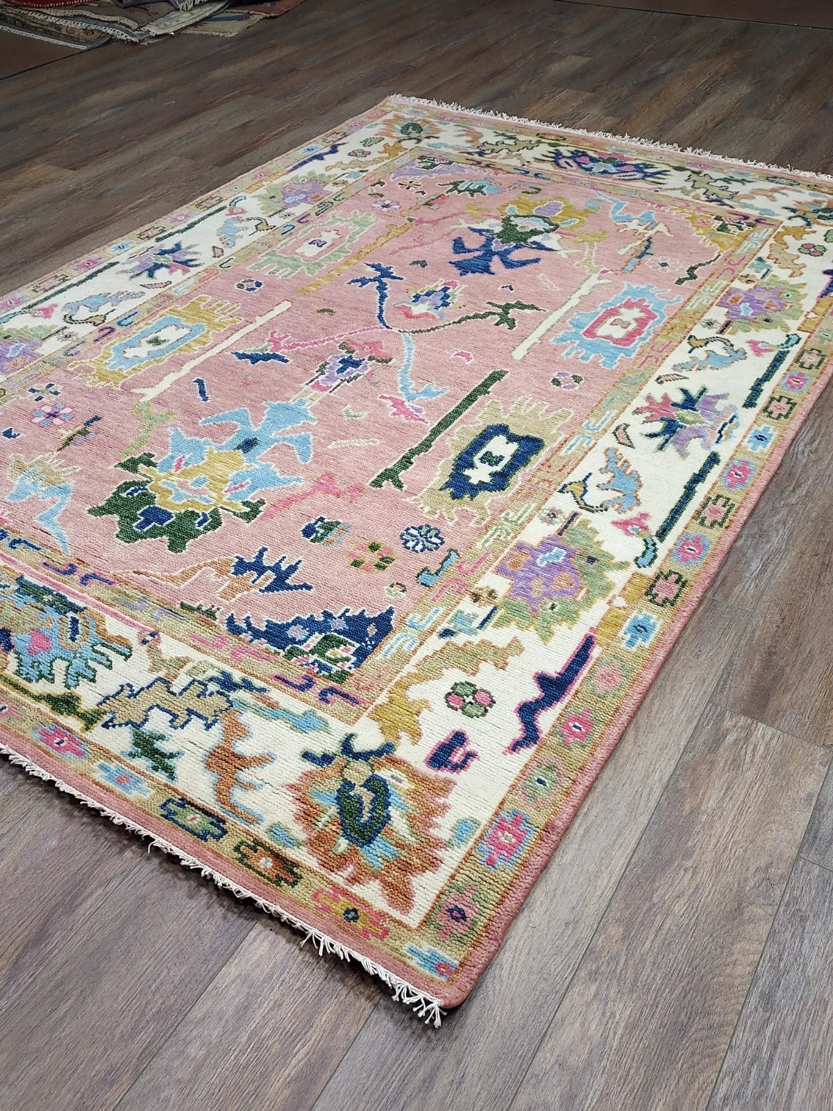 6' x 9' Ft. Contemporary Turkish Oushak Bohemian Hand Knotted Wool Rug - BR2705