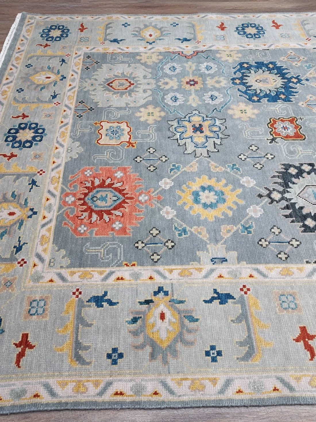 8' x 10' Ft. Contemporary Turkish Oushak Bohemian Hand Knotted Wool Rug - BR3076
