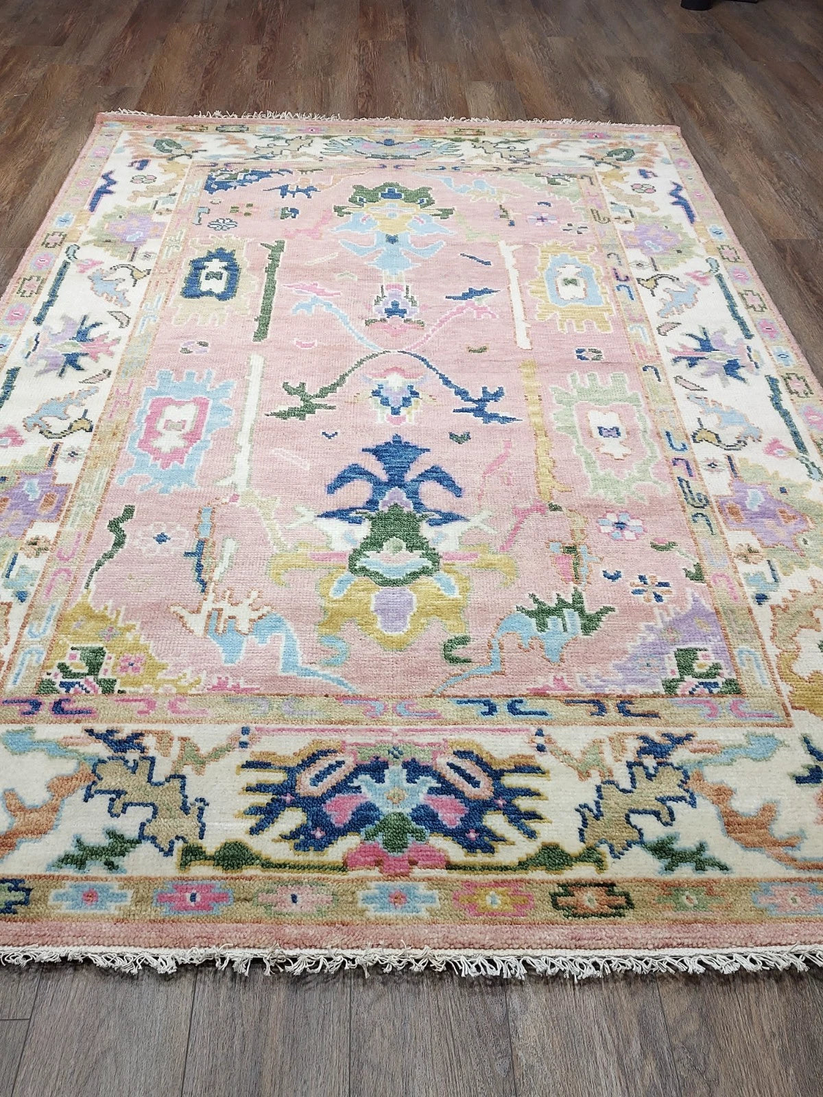 6' x 9' Ft. Contemporary Turkish Oushak Bohemian Hand Knotted Wool Rug - BR2705