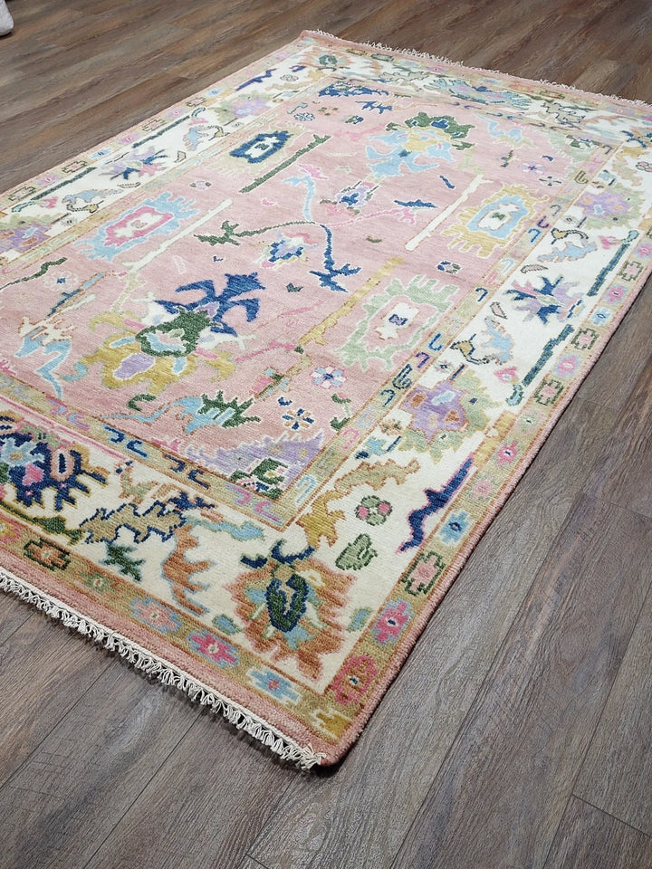 6' x 9' Ft. Contemporary Turkish Oushak Bohemian Hand Knotted Wool Rug - BR2705