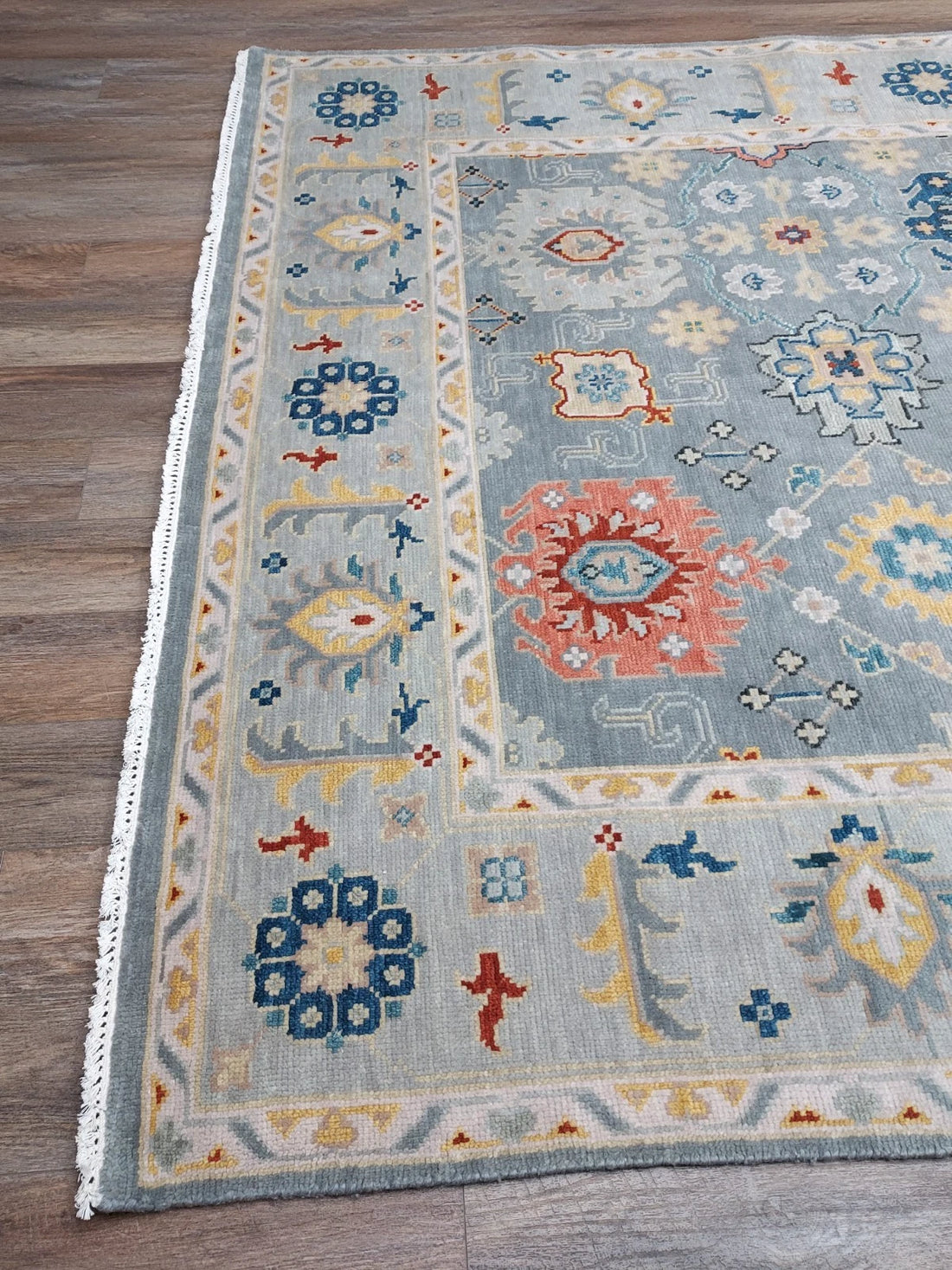 8' x 10' Ft. Contemporary Turkish Oushak Bohemian Hand Knotted Wool Rug - BR3076