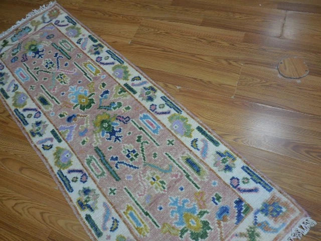 2' x 6' Ft. Contemporary Turkish Bohemian Oushak Hand Knotted Wool Runner / Rug - BR3067