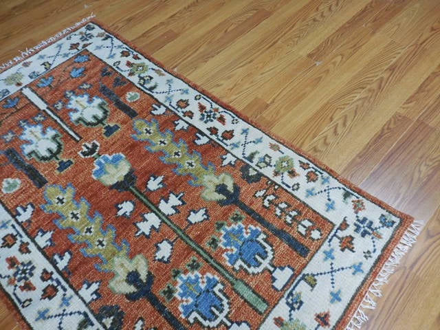 3' x 5' Ft. Contemporary Turkish Oushak Bohemian Hand Knotted Wool Runner - BR3087