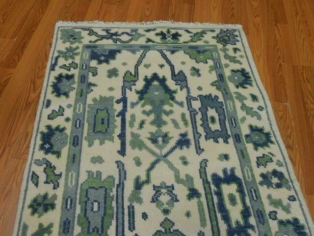 3' x 5' Ft. Turkish Bohemian Oushak Contemporary Hand Knotted Wool Rug - BR471
