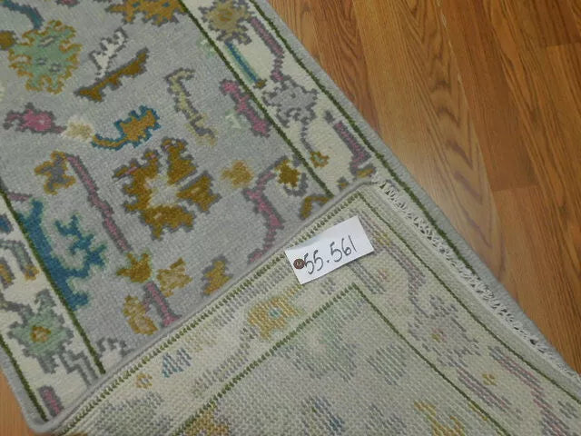 2' x 6.2' Ft. Turkish Bohemian Oushak Contemporary Hand Knotted Wool Runner Rug - BR461