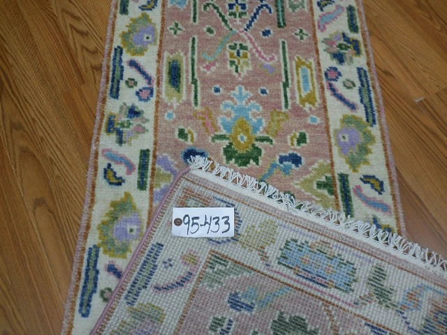 2' x 6' Ft. Contemporary Turkish Bohemian Oushak Hand Knotted Wool Runner / Rug - BR3067