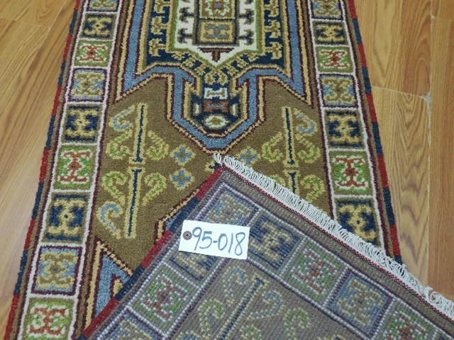 2.1’ x 6.8' Ft. Contemporary Turkish Oushak Bohemian Hand Knotted Wool Runner / Rug - BR3019