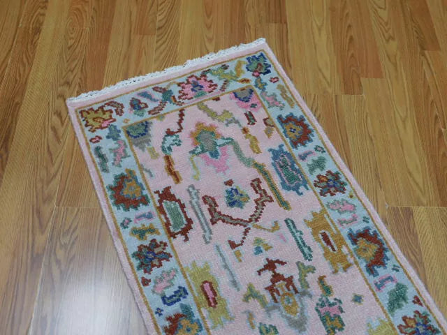 5.9' x 2' Turkish Oushak Bohemian Contemporary Hand Knotted Runner / Rug BR442