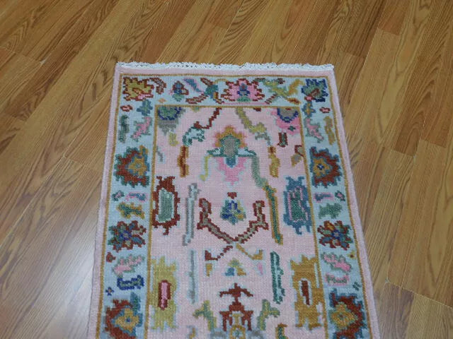 5.9' x 2' Turkish Oushak Bohemian Contemporary Hand Knotted Runner / Rug BR442