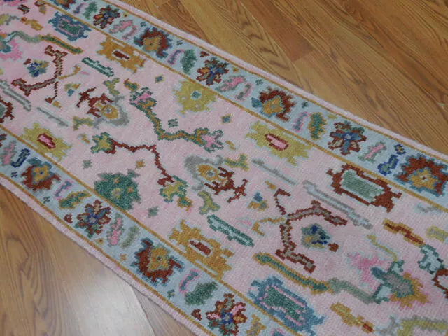 5.9' x 2' Turkish Oushak Bohemian Contemporary Hand Knotted Runner / Rug BR442