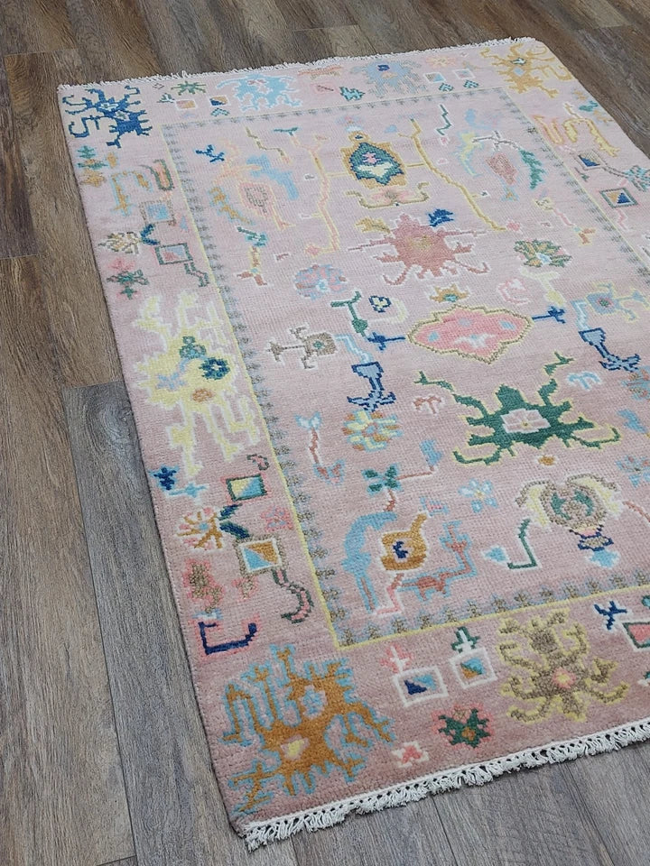2’ x 3’ Ft. Contemporary Turkish Oushak Bohemian Hand Knotted Wool Small Area Rug - BR2651