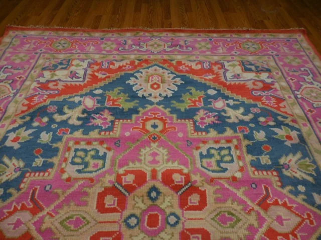 8' x 10' Ft. Contemporary Turkish Oushak Bohemian Hand Knotted Wool Rug - BR3012