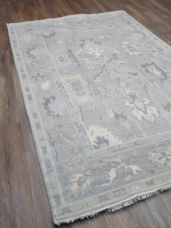 6' x 9' Ft. Contemporary Turkish Oushak Bohemian Hand Knotted Wool Rug - BR2642