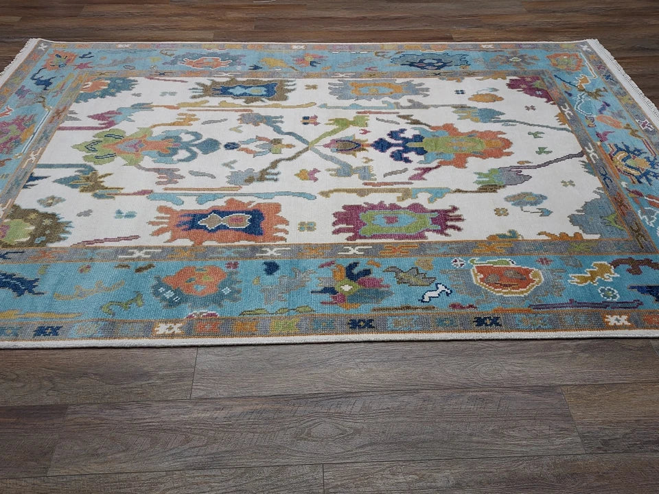 6' x 9' Ft. Contemporary Turkish Oushak Bohemian Hand Knotted Wool Rug - BR2640